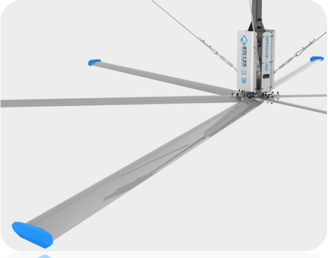 威昌达大型工业风扇堪称高大空间通风降温的完美解决方案